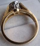 18Ct Gold Diamond Old Cut Antique Solitaire Ring