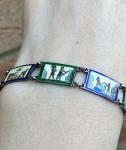 Vintage Silver Art Deco Egyptian Revival Bracelet