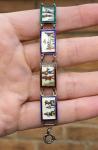 Vintage Silver Art Deco Egyptian Revival Bracelet