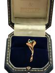 Victorian Turquoise Trilogy Gold Pendant