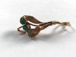 Victorian Turquoise Trilogy Gold Pendant