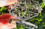 Silver Floral Antique Brooch with Hallmark