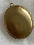 Victorian Gold Plated Snowdrop Embossed Locket