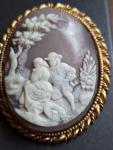 Vintage Cameo in Gold-Tone Setting