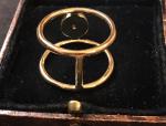 Vintage Blue Gemstone Ring in Gold Plate