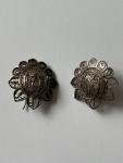 Vintage Silver Filigree Drop Earrings