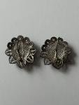 Vintage Silver Filigree Drop Earrings