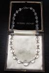 1920s Art Deco Rock Crystal Silver Necklace