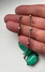 Turquoise Stone Antique Necklace with Seed Pearls