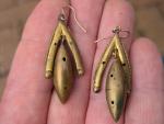19th Century Victorian Etruscan Revival Gilt Earrings