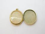 Victorian 9ct Gold Enamel Swallow Locket c1880