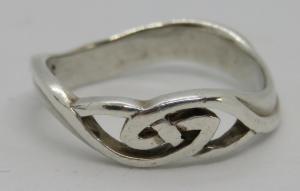 Vintage Art Deco Sterling Silver Celtic Knot Ring