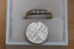 Art Deco 18ct Gold Diamond Boat Head Ring