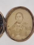 Victorian 9ct Gold Enamel Front & Back Locket