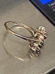 9ct Gold Garnet & Seed Pearl Cluster Ring
