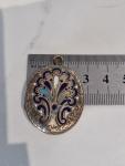 Victorian 9ct Gold Enamel Front & Back Locket