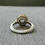 Art Deco 2 Ct Diamond Engagement Ring in 14K White Gold