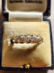 Victorian 5 Diamond 18ct Gold Eternity Ring