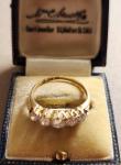 Victorian 5 Diamond 18ct Gold Eternity Ring