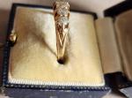 Victorian 5 Diamond 18ct Gold Eternity Ring