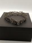 Antique Silver Filigree Circle Bracelet