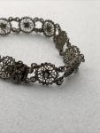 Antique Silver Filigree Circle Bracelet