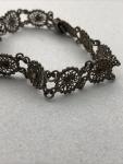 Antique Silver Filigree Circle Bracelet