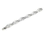 Art Deco Sterling Silver Panel Bracelet, 1945