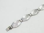 Art Deco Sterling Silver Panel Bracelet, 1945