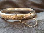 1925 Sheffield Silver Hinged Bangle Bracelet