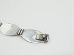 Art Deco Sterling Silver Panel Bracelet, 1945