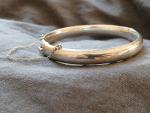 1925 Sheffield Silver Hinged Bangle Bracelet