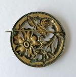 Nouveau Enamel Flower Brooch Vintage Charm