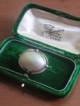 Victorian Silver and Pearl Lace Brooch