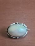 Victorian Silver and Pearl Lace Brooch