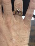 Victorian 9 Carat Rose Gold Ruby Ring