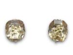 Edwardian Sterling Silver Smoky Quartz Screw-Back Earrings