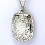 Sterling Silver Antique Locket Necklace