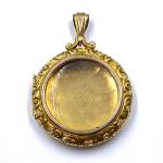 9ct Gold Front-Back Shaker Locket with Glass