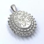 Victorian Sterling Silver Engraved Locket