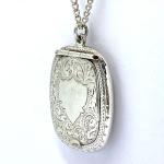 Sterling Silver Antique Locket Necklace