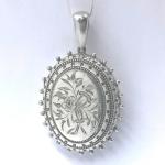 Victorian Sterling Silver Engraved Locket
