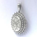 Victorian Sterling Silver Engraved Locket