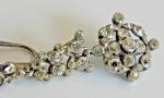 Edwardian Silver Paste Stone Drop Earrings