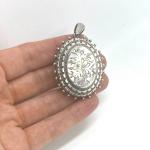 Victorian Sterling Silver Engraved Locket