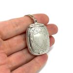 Sterling Silver Antique Locket Necklace