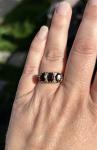 Victorian 9ct Gold Ring with 3 Garnets