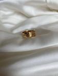 Victorian 18ct Yellow Gold Buckle Ring Size O