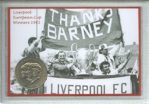 Liverpool FC (The Reds) Vintage Bob Paisley European Cup Final Winners Retro Coin Present Display Gift Set 1981 from historicgiftsets
