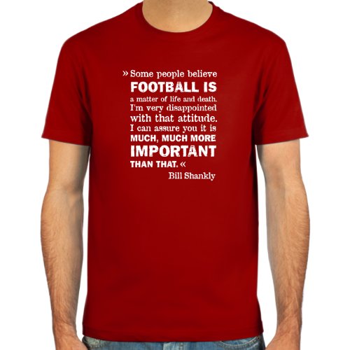SpielRaum T-shirt Bill Shankly ::: Colour: black, olive, navy or deepred ::: Sizes: S-XXL (football)
